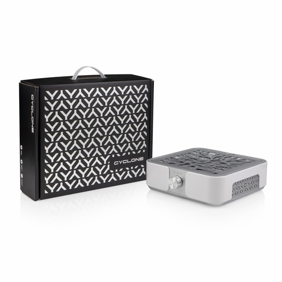 Вытяжка для маникюра BUCOS CYCLONE X3 SILVER с угольным НЕРА-фильтром 72 Вт., изображение 5