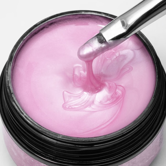 Гель для ногтей Komilfo Pearl Gel №004, ярко-розовый, 15 мл, изображение 3