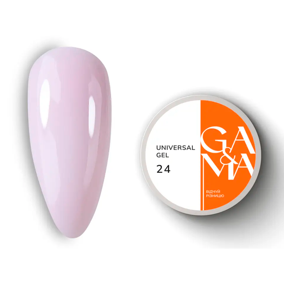 Гель універсальний GaMa Universal gel рідкий №24, ніжно-рожевий, 30 мл