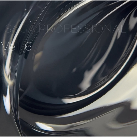 Гель для нігтів Saga Builder gel Veil №06, прозорий, 15 мл