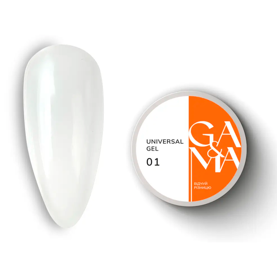 Гель универсальный GaMa Universal gel жидкий №01, прозрачный, 50 мл