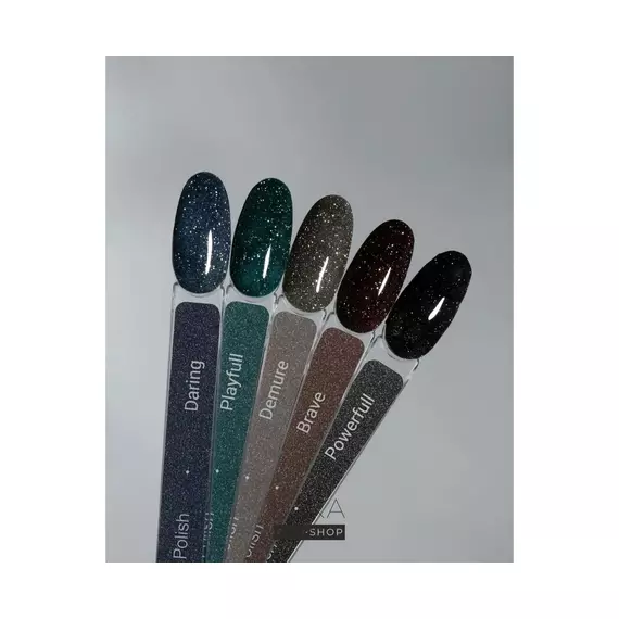 Гель-лак світловідбиваючий HEYLOVE Gel Polish Demure бежевий, 15 мл, зображення 3