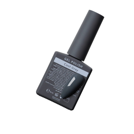 Гель-лак HEYLOVE Gel Polish Cool Gray, холодный серый, 15 мл, изображение 3