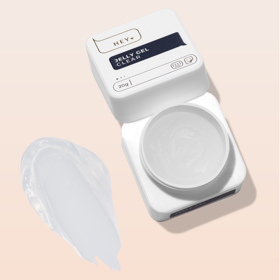 Гель-желе для ногтей HEYLOVE Jelly gel Clear, прозрачный, 20 г, изображение 3