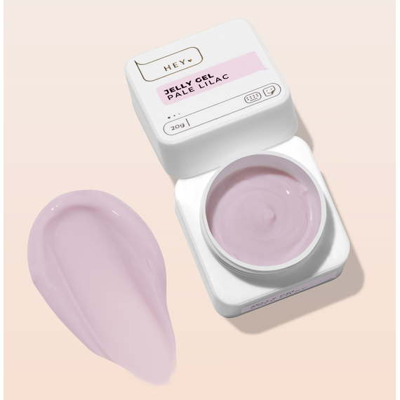 Гель-желе для ногтей HEYLOVE Jelly gel Pale Lilac, светло-сиреневый, 20 г, изображение 3