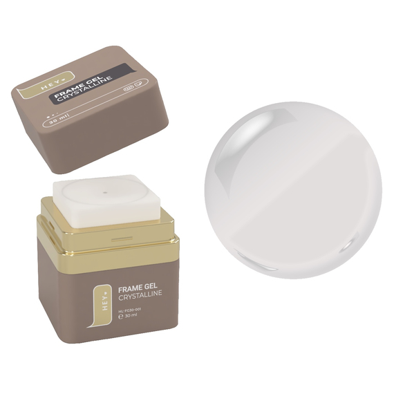 Гель для ногтей HEYLOVE Frame Gel Crystalline, прозрачный, 30 мл