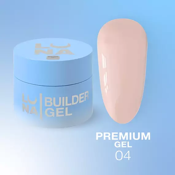 Гель Luna Gel Premium №4 персиковый, 30 мл, Цвет: Персиковый