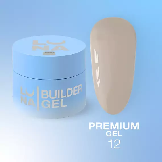 Гель Luna Gel Premium №12 дымчатый, 15 мл