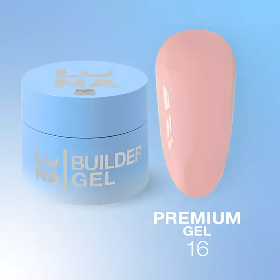 Гель Luna Gel Premium №16 мокко, 30 мл, Цвет: Бежевый