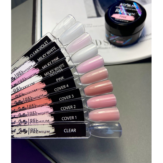 Гель Komilfo Gel Premium Bright White Violet 30 г, изображение 2