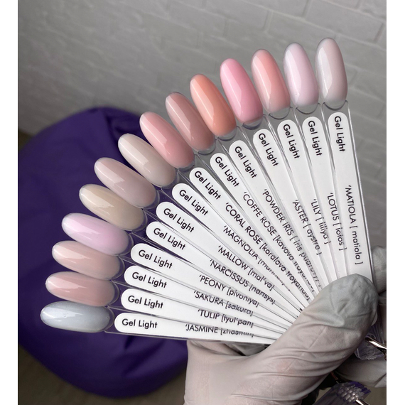 Гель для ногтей DA_23 Light Gel Mallow, мальва, 15 мл, изображение 2