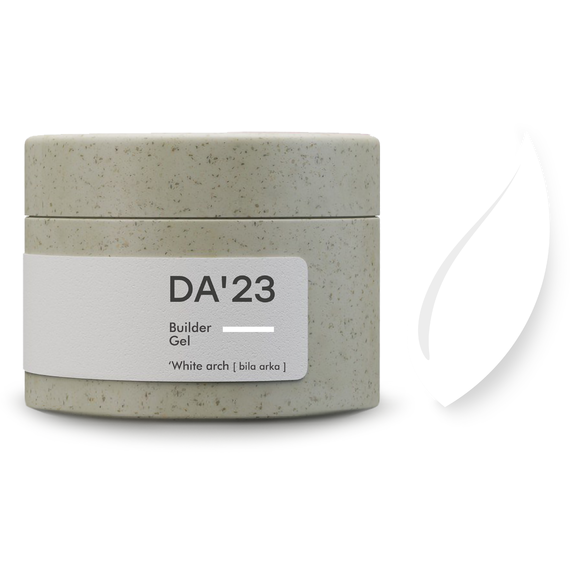 Гель для ногтей DA_23 Builder Gel White Arch, белая арка, 30 мл, изображение 3