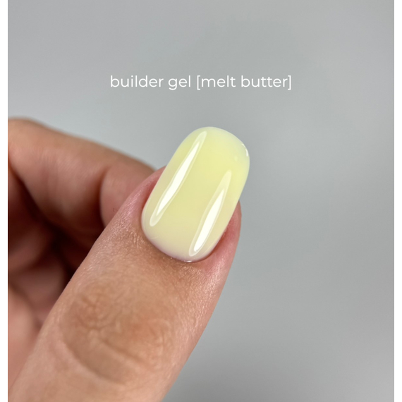 Гель для ногтей Touch Builder gel Melt Butter, лимонный 15 мл, изображение 2