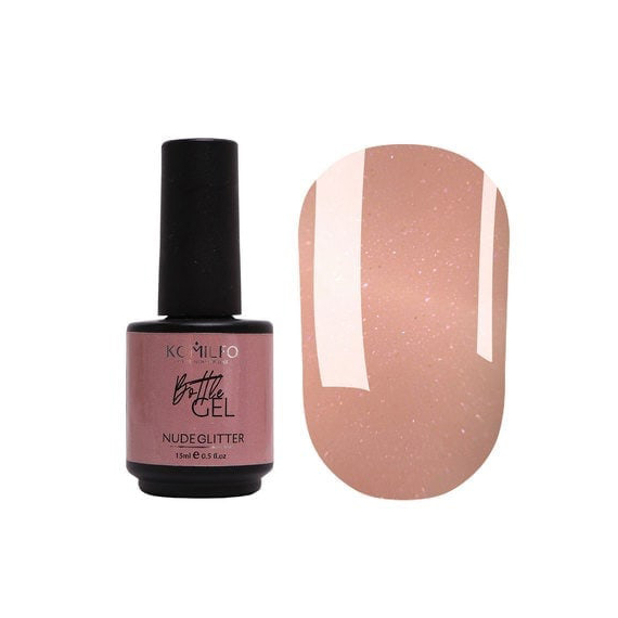 Гель Komilfo Bottle Gel Nude Glitter 15 мл
