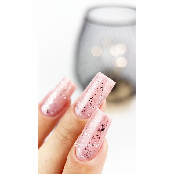 Топ для нігтів DARK Shine Top №06, срібний, 10 мл, зображення 4