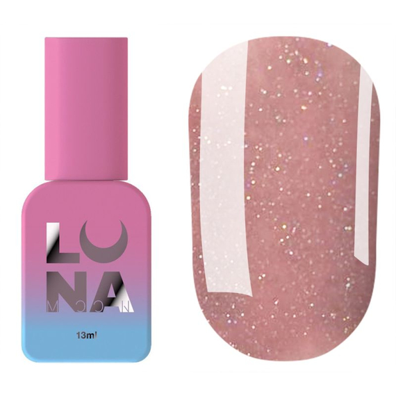 База камуфлююча Luna Cover Base №10 рожева з блискітками, 13 мл