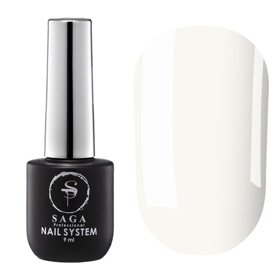 Витражный топ для гель-лака Saga Top IVORY молочный, 8 мл
