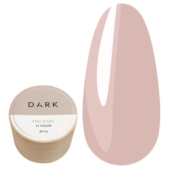 База для ногтей DARK PRO base №14, молочно-бежевый, 30 мл, Цвет: Молочный, Обьем: 30 мл