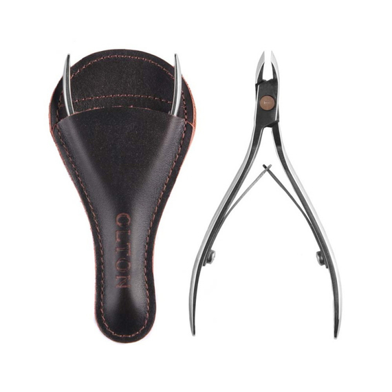 Кусачки для кутикулы Olton XS кожаный чехол