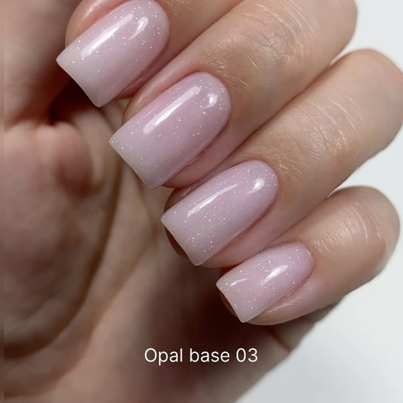 База для ногтей DARK Pro Base Opal №3, молочно-розовая с шиммером, 15 мл, Обьем: 15 мл, изображение 3