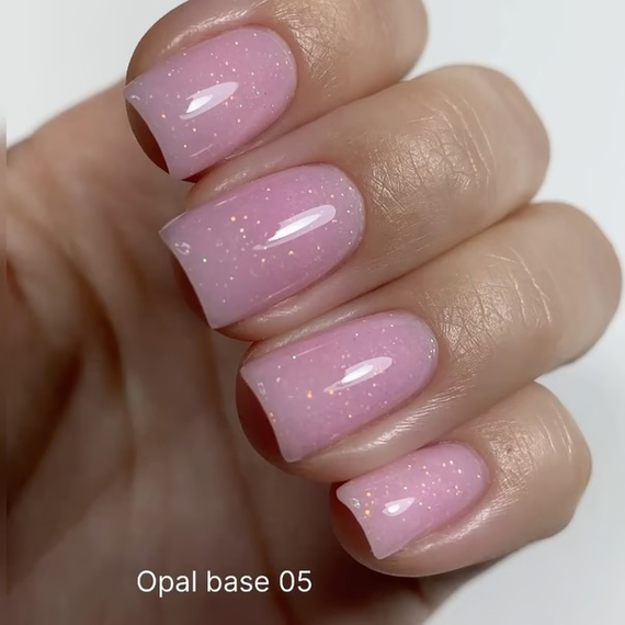 База для ногтей DARK Pro Base Opal №5, молочно-розовая с шиммером, 30 мл, Обьем: 30 мл, изображение 3