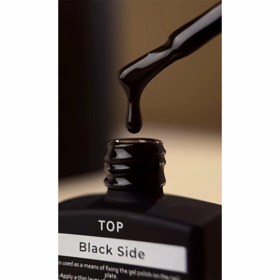 Топ для ногтей HEYLOVE Top Black Side, 15 мл, изображение 2