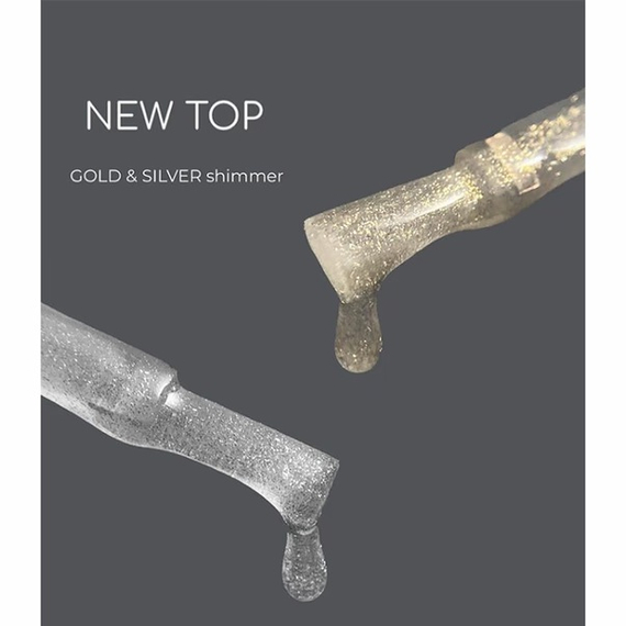 Топ HEYLOVE Gold Shimmer top с золотым шиммером, 15 мл