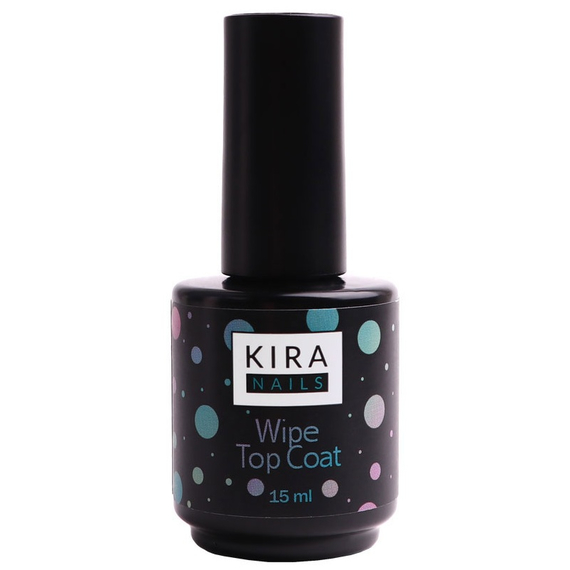 Топ для гель-лака Kira Nails Wipe Top Coat, 15 мл