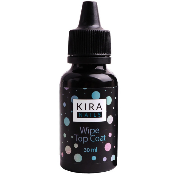 Топ для гель-лака Kira Nails Wipe Top Coat, без кисточки, 30 мл