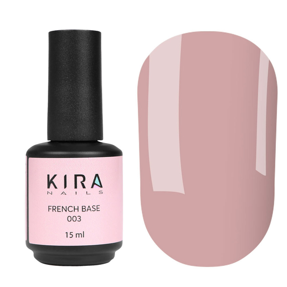 Kira Nails French Base No. 003 beige-pink, 15 ml