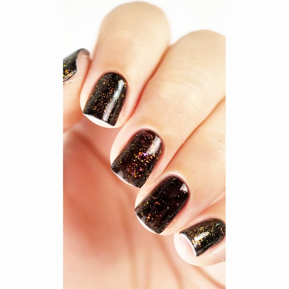 Топ для ногтей Dark Rainbow top, с блестками, 10 мл, изображение 5
