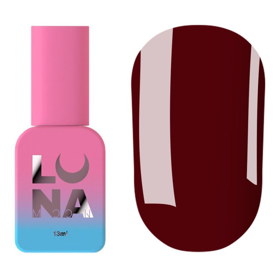 Топ для ногтей Luna Top Glass №23, витраж, вишневый, 13 мл