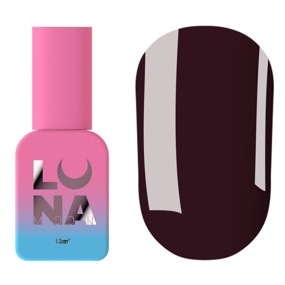 Топ для нігтів Luna Top Glass №24, вітраж, коричневий, 13 мл