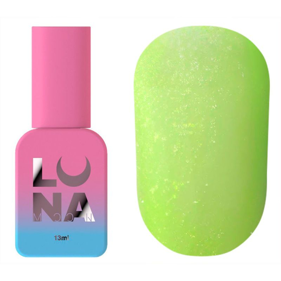 Топ для нігтів Luna Top Matte Sand Yellow, матовий з жовтою крихтою, без липкого шару, 13 мл