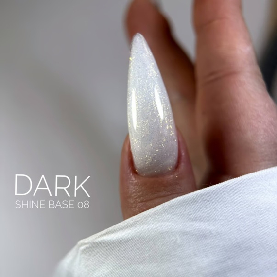 База для ногтей DARK PRO base Shine №08, перламутровая, 15 мл, Цвет: Жемчужный, изображение 3
