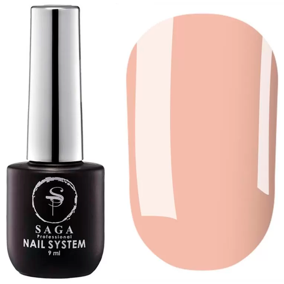 Топ для ногтей SAGA Color Top №03, пастельно-бежевый, без липкого слоя, 9 мл