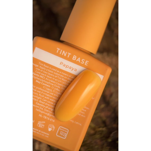 Оттеночная база HEYLOVE Tint base PAPAYA оранжевая, 15 мл, изображение 3