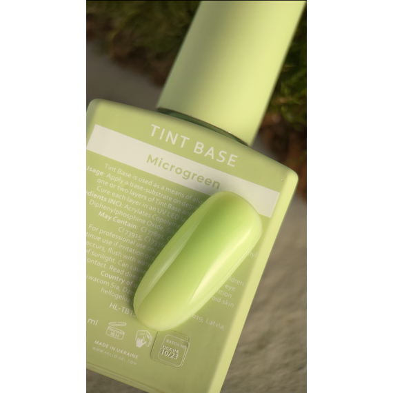 Tint base HEYLOVE Tint base MICROGREEN light green, 15 ml, 3 image
