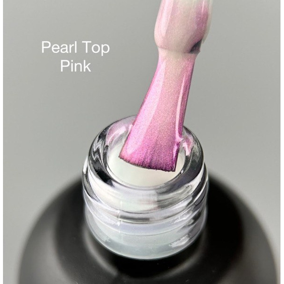 Top for gel polish ART Pearl Top Pink mother-of-pearl, without LSH, 10 ml, 3 image