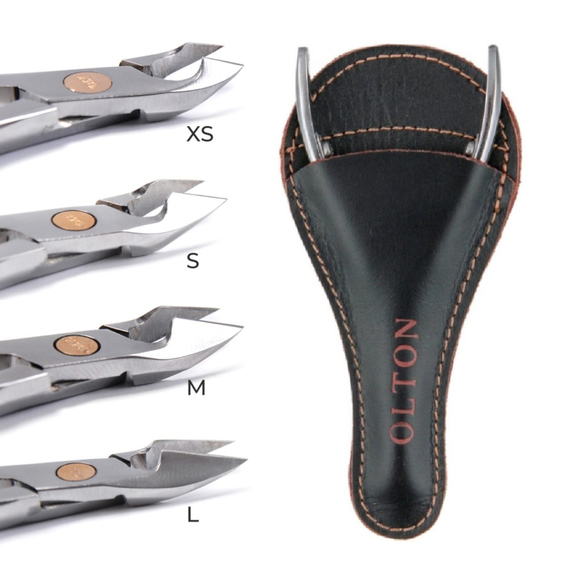 Кусачки для кутикулы Olton 1S кожаный чехол, изображение 3