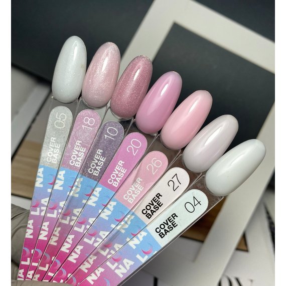 База камуфлирующая Luna Cover Base №5 молочная с блестками, 30 мл, изображение 2