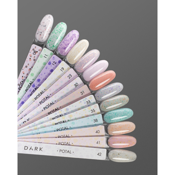 Nail base DARK Potal Base No. 41, milky pink with potal, 15 ml, Color: Pink, 3 image