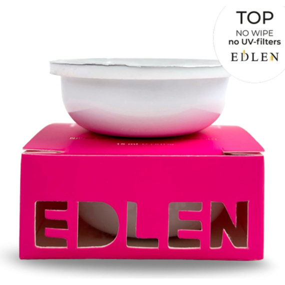 Refill Edlen No Wipe top No UV Filters nail top, 50 ml