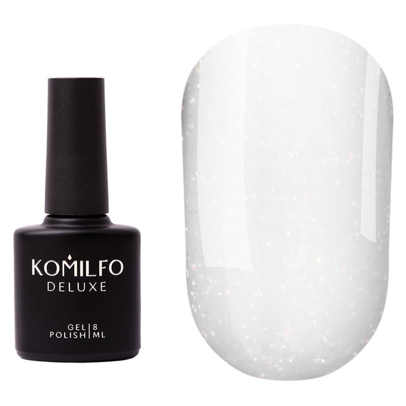 Закрепитель для гель-лака Komilfo Wipe Top Milky Diamond, без ЛЖ, 8 мл