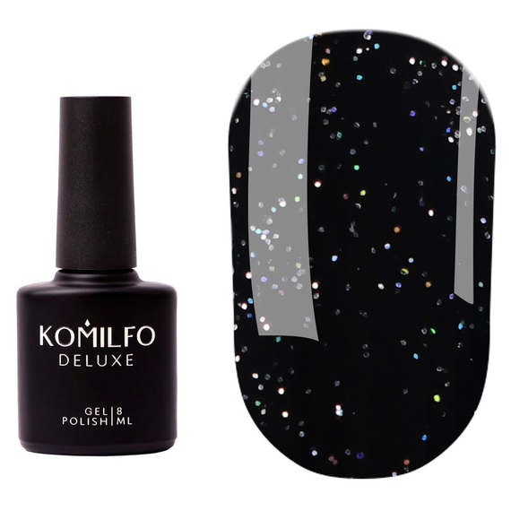 Fixer Komilfo No Wipe Holographic Top, no sticky layer, holographic top, 8 ml
