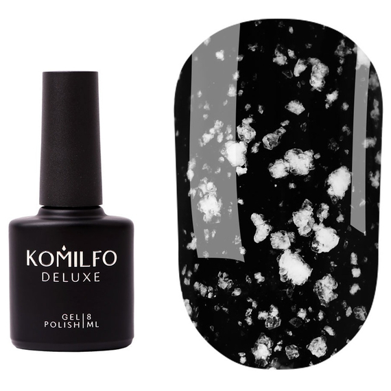 Закріплювач для гель-лаку Komilfo No Wipe Snow Top, без липкого шару, 8 мл