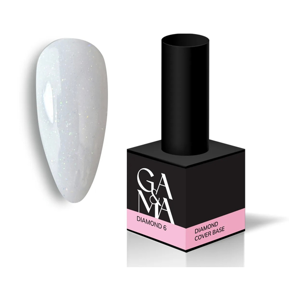 Камуфлирующая база GaMa Cover base Diamond №06, молочная 15 мл, Цвет: Молочный