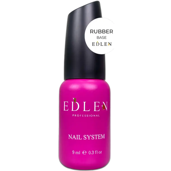 База для гель лака Edlen Rubber base, каучуковая, 9 мл, Обьем: 9 мл