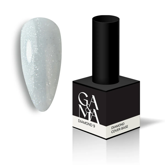 Camouflage base GaMa Cover base Diamond No. 09, milky gray, 15 ml, Color: Lactic