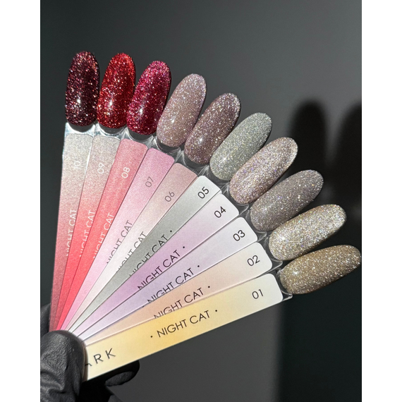 Гель-лак DARK Night Cat №09 кошачий глаз, 6 мл, изображение 3